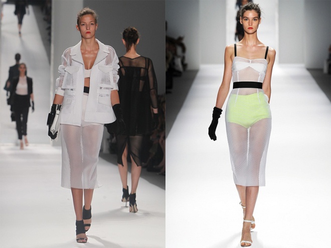 Lộ nội y nhưng chưa chắc sẽ  phản cảm, minh chứng là những đường cắt may và phom dáng sắc sảo trong bộ sưu tập 2014 của Milly by Michelle Smith đã chinh phục hàng loạt tín đồ sành điệu trên thế giới.