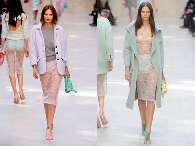 Jenny Packham, Burberry Prorsum, Matthew Williamson cũng khiến nhiều tín đồ thời trang phải ngất ngây với những mẫu thiết kế kín hở táo bạo nhưng rất sang trọng và tinh tế.