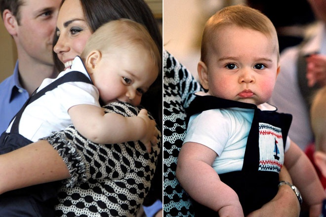 Trong chuyến xuất ngoại đầu tiên cùng gia đình vào tháng 4 năm nay, cậu bé George đã có dịp đến thăm và chơi đùa với các bạn ở 1 nhà trẻ tại New zealand. 