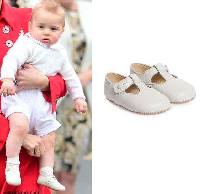 Một kiểu giày da Alex pre-walker mềm mại của tiểu hoàng tử Anh quốc có mức giá tầm 27 bảng Anh.