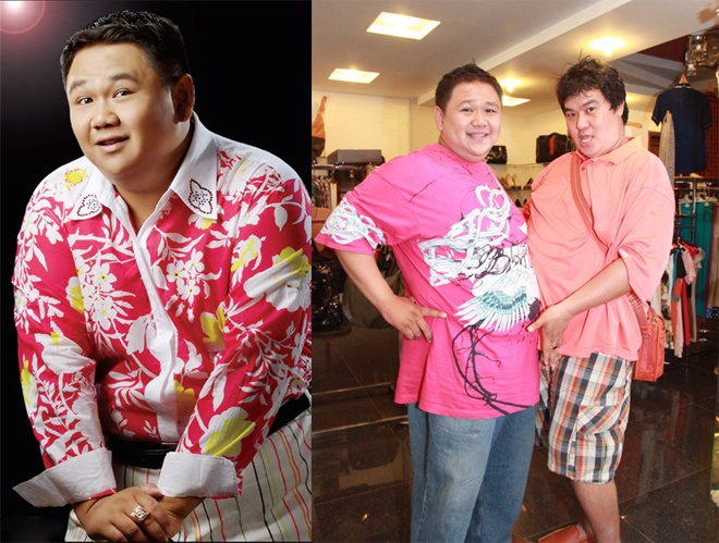 Dù ngoại hình quá khổ, nhưng Minh Béo vẫn chuộng các trang phục nhiều màu sắc hoặc hoa văn tươi sáng, rực rỡ, thậm chí có lúc rất màu mè và rối rắm.