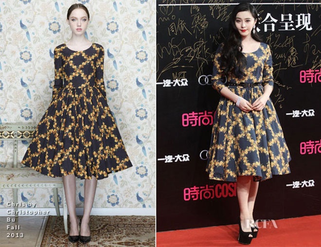 Những thiết kế váy xòe bay bổng giúp “Nữ hoàng hàng hiệu” Phạm Băng Băng thêm nữ tính và quyến rũ.