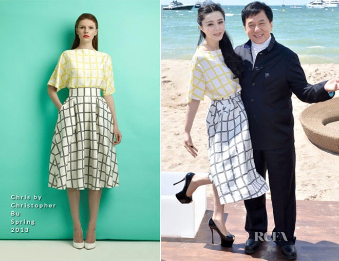  Một mẫu thiết kế của Christopher Bu gắn liền với sự cố “lộ hàng” đình đám của chân dài Hoa ngữ trong năm 2013.
