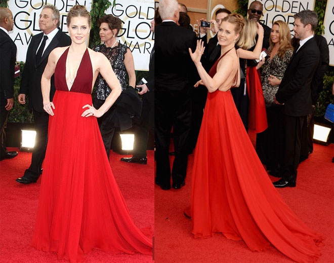 “Nàng họa mi của Hollywood” Amy Adam thể hiện gu thời trang tinh tế nhưng vẫn nồng nàn, gợi cảm với 1 thiết kế haute couture đẳng cấp của Valentino.