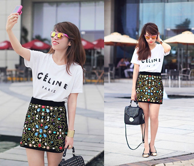 Sài Gòn tràn ngập nắng hầu như quanh năm, nên những kiểu mốt thoáng mát như shorts, váy ngắn, áo pull không tay … luôn chiếm vị trí quan trọng trong tủ đồ của những cô nàng sành điệu.