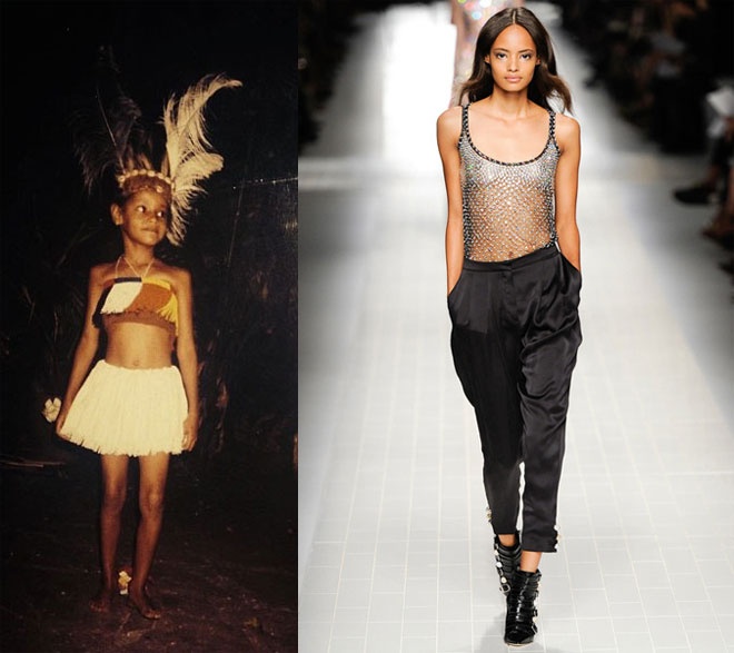 Malaika Firth thể hiện năng khiếu trình diễn catwalk ngay từ tấm bé.