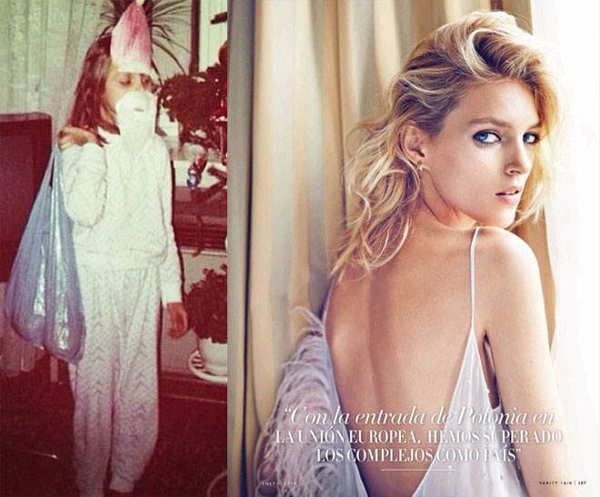 Anja Rubik, 1 trong những siêu mẫu 8X có tầm ảnh hưởng nhất nhì làng thời trang thế giới, khiến độc giả thích thú khi để lộ bức ảnh còn bé đầy ngộ nghĩnh.