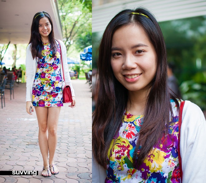 Váy hoa từ lâu đã được những cô nàng Sài Gòn yêu vẻ đẹp nữ tính chọn làm trang phục thường ngày.