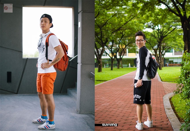 Không thua kém các bạn gái, những chàng trai Sài Gòn khoe vẻ đẹp khỏe khoắn, năng động trong các set đồ street style đủ kiểu dáng, màu sắc và phong cách khác nhau.