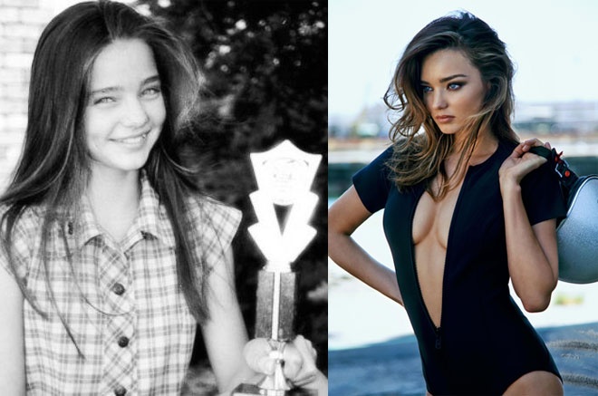 Những bức ảnh thời thơ ấu chứng tỏ Miranda Kerr đã sở hữu sắc vóc thiên thần ngay từ hồi bé xíu.