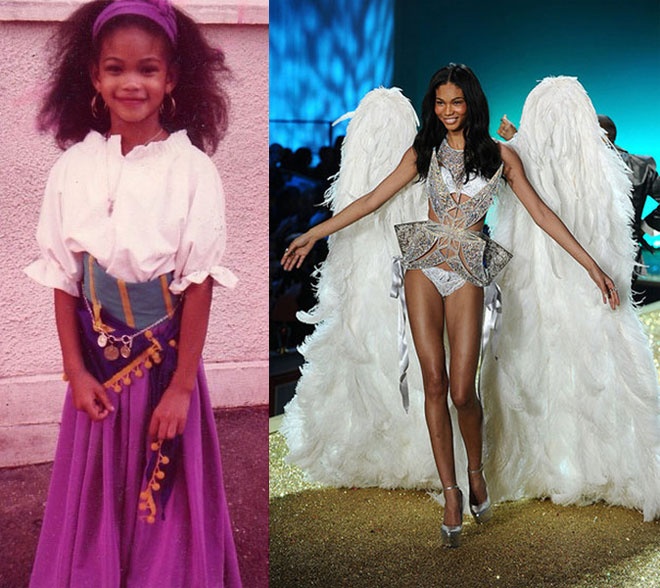 Chanel Iman, “viên ngọc đen” của làng thời trang quốc tế có được thân hình mảnh mai và đôi chân dài miên man rất đáng ganh tị ngay từ khi học tiểu học.