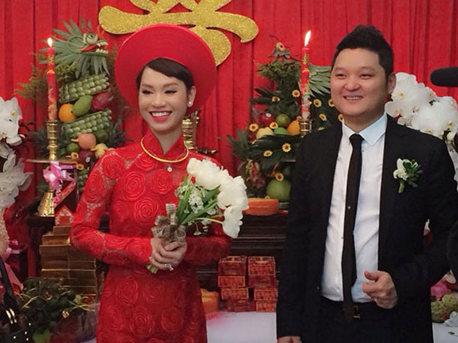 3. Trà My Idol. Hôn lễ diễn ra vào tháng 6 của Trà My Idol là một trong những hỷ sự được trông đợi nhất của làng nhạc Việt.