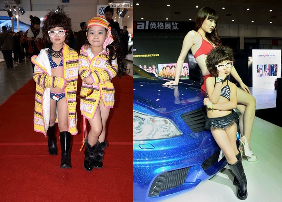 Cũng như cư dân mạng Trung Quốc, những ai có lòng yêu trẻ đều băn khoăn lẫn day dứt tự hỏi liệu một ít tiền thù lao liệu có đáng để cha mẹ cho các em tham gia những sự kiện không phù hợp như thế này? 