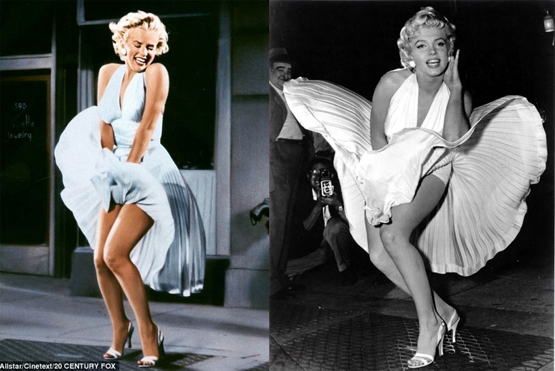 Nếu màn váy áo tung bay trong gió của Marilyn Monroe theo chủ ý của đạo diễn phim The Seven Year Itch đã trở thành khoảng khắc nghệ thuật sống mãi với thời gian, thì hơn 50 năm sau, vẫn có hàng loạt mỹ nhân khác lại phải “ngượng đỏ mặt” khi vô tình bị ví với huyền thoại tóc vàng vì những màn lộ hàng không mong muốn.
