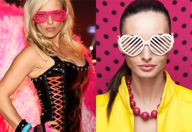 Hàng loạt tín đồ cũng đã chọn kính Shutter Shades để pose hình vì loại phụ kiện bắt mắt và nổi bật này. Thậm chí, loại kính này còn được các thiên thần mang lên sàn diễn show nội y đình đám Victoria’s Secrect.