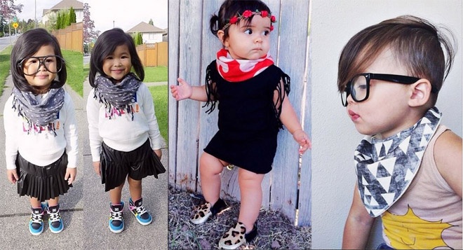 Mùa thu cũng là mùa lên ngôi của những phong cách thời trang lãng mạn với khăn choàng, mũ len và hoa, nơ cài tóc, vì vậy khắp các đường phố trên thế giới, rất dễ gặp hình ảnh các bé con xúm xính trong các kiểu khăn choàng từ phong cách, độc đáo cho đến dễ thương, ngọt ngào như kẹo.