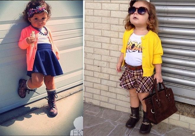 Những chiếc áo khoác cardigan mỏng, nhẹ giúp các cô nhóc khoe vẻ đẹp nữ tính ngọt ngào khi kết hợp với váy, đầm.