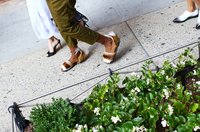 Không hẹn mà gặp, các kiểu giày có họa tiết độc đáo tràn ngập đường phố New York.