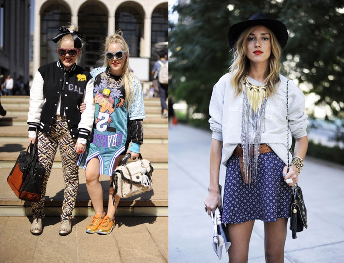 Ngoài giày, túi xách độc, lạ, tín đồ yêu thời trang khắp thế giới còn thỏa thích chiêm ngưỡng những kiểu trang sức, mắt kính rất cá tính và sành điệu được khách mời “lăng xê” trên phố phường New York.