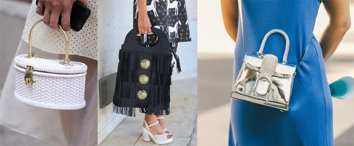 Loại phụ kiện nổi bật và dễ thu hút nhất là các loại túi xách cầm tay với đủ màu sắc, kiểu dáng khác lạ.