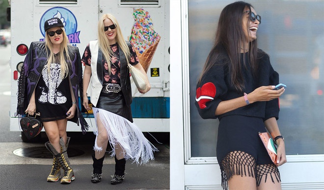 Có hàng loạt chất liệu dây tua rua cho bạn thử nghiệm, từ da, vải dày,len cho đến các sợi lông mịn màng, phong cách.