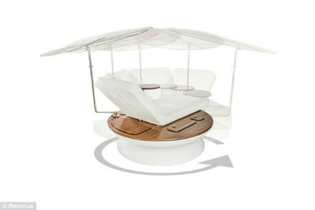 Được tạo ra bởi nhà thiết kế Phần Lan Tapio Anttila, ghế tắm nắng Remmus nhằm mục đích mang lại sự sang trọng hơn cho các du thuyền, các khu nghĩ dưỡng và biệt thự cao cấp nhất trên thế giới.