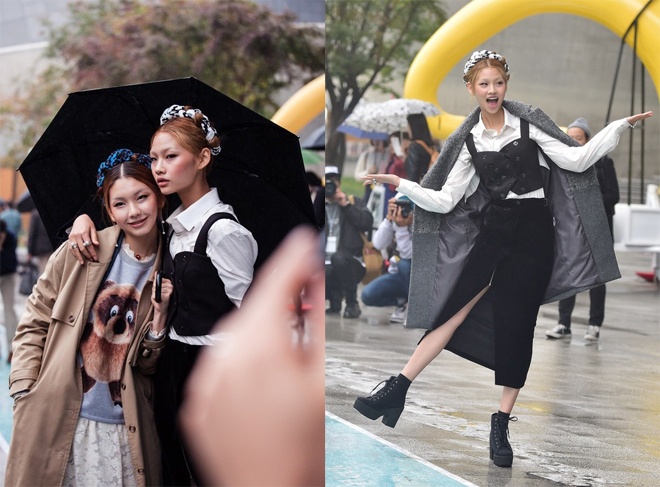 Kiểu tóc tết kèm khăn choàng đẹp và lạ, kết hợp mix, match trang phục đơn giản nhưng cá tính, cách tạo dáng xì tin rất đáng yêu, dễ hiểu vì sao những cô nàng fashionista xứ Hàn luôn khiến cánh săn ảnh và giới mộ điệu phải loạn nhịp trong nắng thu vàng.