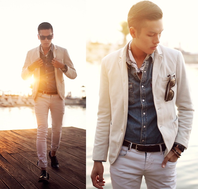 Kết hợp các kiểu áo khoác, vest hay trend coat sang trọng, cùng sơ mi chỉnh tề, Mike Quyen xuất hiện thật thanh lịch và nam tính trên đường phố London.