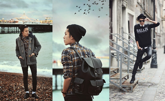 Vài set đồ thu đông năng động và cực chất của Mike Quyen với các phụ kiện theo mùa như mũ len, áo khoác da, len, nỉ …