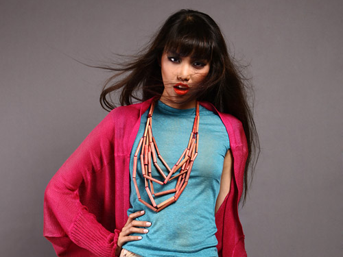 Lan Khue trinh dien o da tiec thoi trang hinh anh