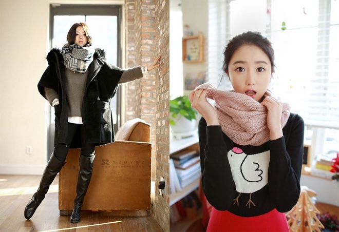 Đây là cách thắt khăn choàng đang rất được các fashionista Châu Á yêu chuộng, nhất là khi kết hợp kiểu thắt này với các loại khăn hợp mốt trong mùa thu đông năm nay như khăn len, len xù hay khăn bản to kẻ sọc ca rô, kẻ tartan ….