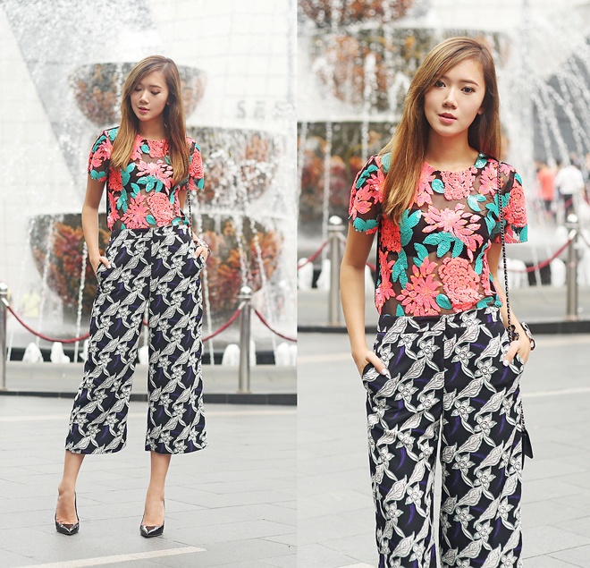 Hoặc cùng kiểu họa tiết như sọc ca rô và sọc ca rô, họa tiết hoa và floral …