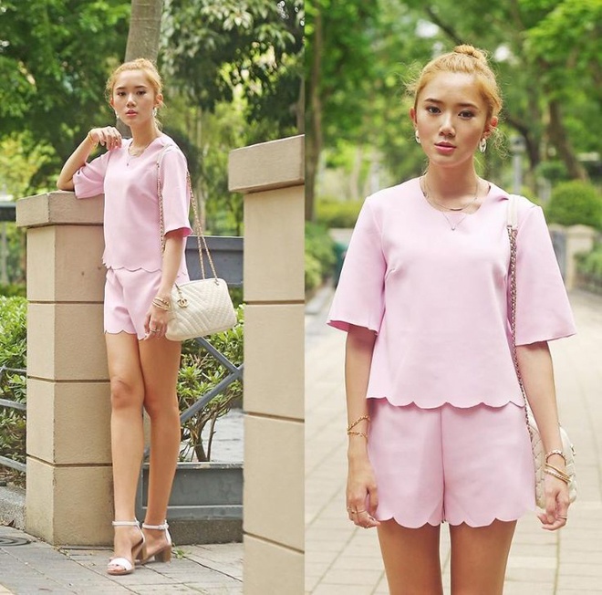 Hoặc nhấn nhá vào đường nét cắt cúp lạ mắt trên trang phục.