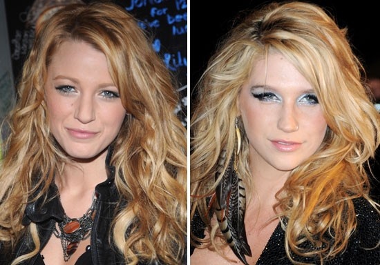 Kesha và Blake Lively dù theo đuổi 2 sự nghiệp âm nhạc và điện ảnh nhưng vẫn thường xuyên bị nhầm lẫn vì kiểu tóc và gương mặt giống nhau kỳ lạ.