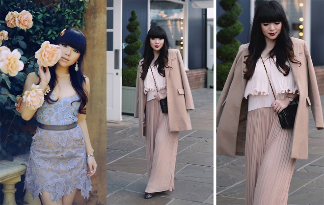 Để chọn trang phục dạ tiệc đẳng cấp như Willabelle Ong, bạn nên ưu ái các kiểu áo váy có chi tiết nhấn nhá độc đáo, với chất liệu vải ít phổ biến nhưng phải tạo được nét sang trọng, thanh lịch cho người mặc, chẳng hạn như kiểu áo crop top kết thêm những đường ren lạ mắt, hoặc các đường dập xuôi tạo ảo giác tăng chiều cao, các kiểu ren 3D khó “đụng hàng” …