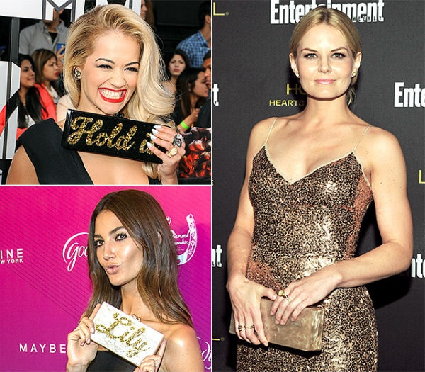 5. Clutch cầm tay thương hiệu Edie Parker: Những chiếc clutch cầm tay lấp lánh, in họa tiết hay phong cách da rắn là xu hướng được yêu thích trên thảm đỏ năm nay. Chúng càng nổi bật hơn khi được thiết kế đặc biệt theo yêu cầu của các ngôi sao như khắc tên, khẩu ngữ.