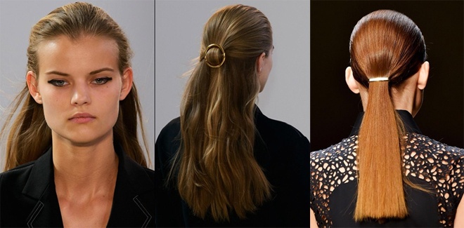 4. Cài tóc ánh kim. Các loại kẹp tóc có kiểu dáng sang trọng, đơn giản được làm bằng vàng hay chất liệu kim loại mạ vàng mang hơi thở vintage sẽ rất được ưu ái trong năm mới 2015.