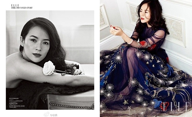 Cũng như Thư Kỳ và Phạm Băng Băng, Chương Tử Di là một trong những người đẹp không tuổi đắt giá của màn ảnh Hoa ngữ lẫn làng điện ảnh thế giới. Nữ diễn viên “Nhất đại tông sư” khoe vẻ đẹp đằm thắm trong một thiết kế haute couture xuân hè 2014 của thương hiệu danh giá Valentino.