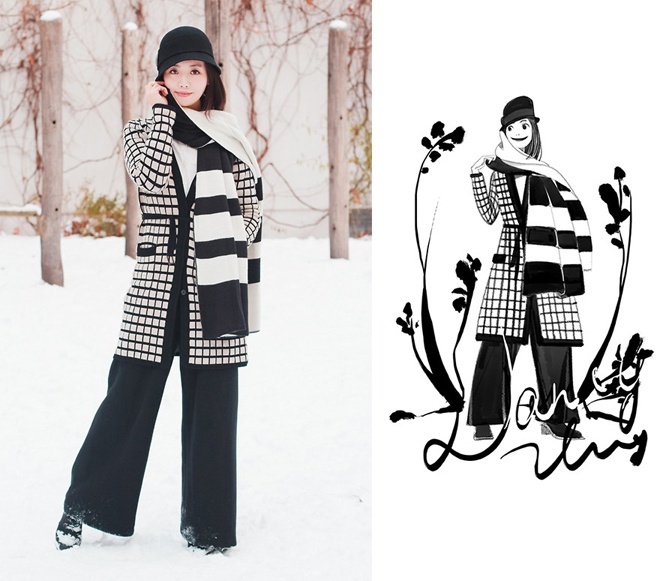 Không chỉ váy maxi, các kiểu áo phom rộng cũng xuất hiện rất nhiều trong các bức ảnh thời trang của Nancy.