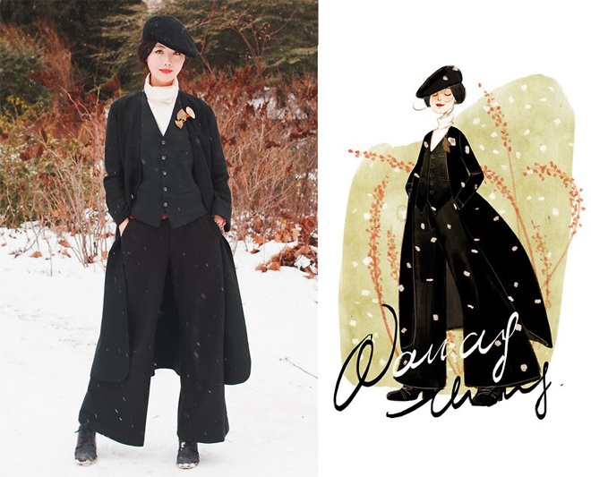 Street style doc, la theo phong cach fashionista me ve hinh anh