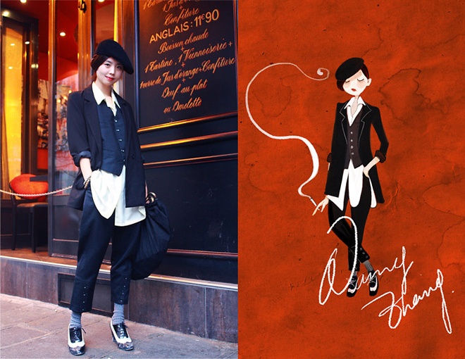 Cũng có thể rất mạnh mẽ, cá tính trong những set đồ menswear độc đáo khó lẫn với bất kỳ fashionista nào khác.