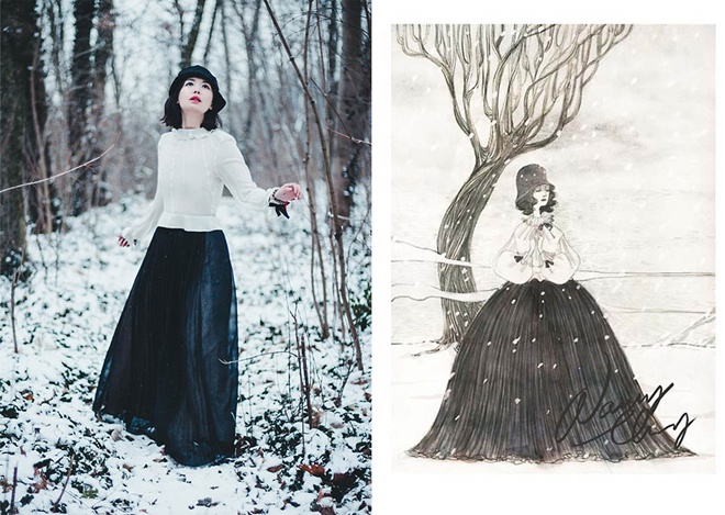 Các loại váy maxi với đủ kiểu dáng, màu sắc và chất liệu tràn ngập trong tủ đồ thời trang của nhà thiết kế đồ họa đa tài.