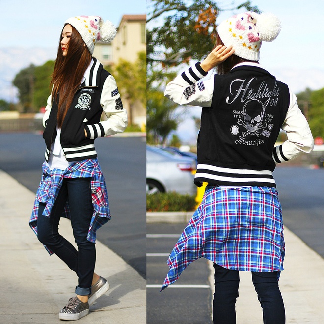 Năng động và hiện đại hơn là sự kết hợp khéo léo của nhiều trang phục mang phong cách thể thao như áo khoác bomber, sơ mi kẻ sọc ca rô, giày Oxford đinh tán, sơ mi trắng dễ diện bất cứ mùa nào, và đội thêm 1 chiếc nón len mùa đông xinh xắn.