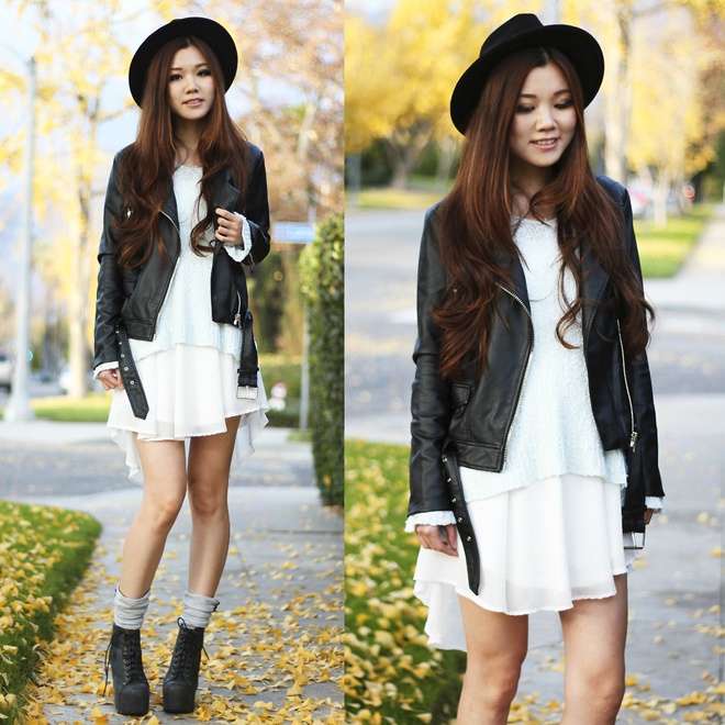 Là kiểu kết hợp trang phục khá kén dáng, phối layer rất dễ làm tăng kích thước và rút ngắn chiều dài cơ thể nếu không biết cách phối hợp khéo léo. Nhưng dù có vóc dáng nhỏ nhắn và chiều cao khiêm tốn, Yuzi Katrina vẫn biết cách mặc trang phục layer thật sành và đẹp mắt. 