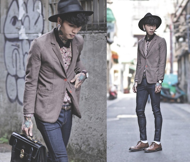 Ngoài màu tối, fashionista Đài Loan cũng khá chuộng các gam màu trung tính như trắng, nâu, nude …