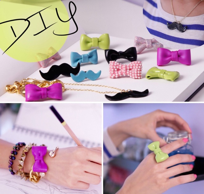 Bạn cũng có thể dùng khả năng sáng tạo của mình để dán những chiếc nơ xinh lên vòng tay layer, dây chuyền … nhằm giúp cho tủ đồ thời trang xuân của mình thêm phong phú và cá tính.