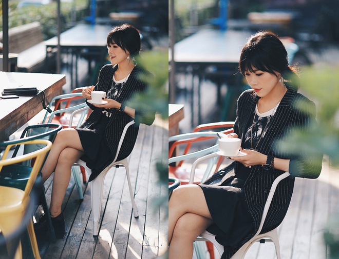 Magic Yang rất yêu chuộng các họa tiết sọc dọc, vì chúng luôn giúp các nàng chân ngắn ăn gian chiều cao trong mắt người đối diện.