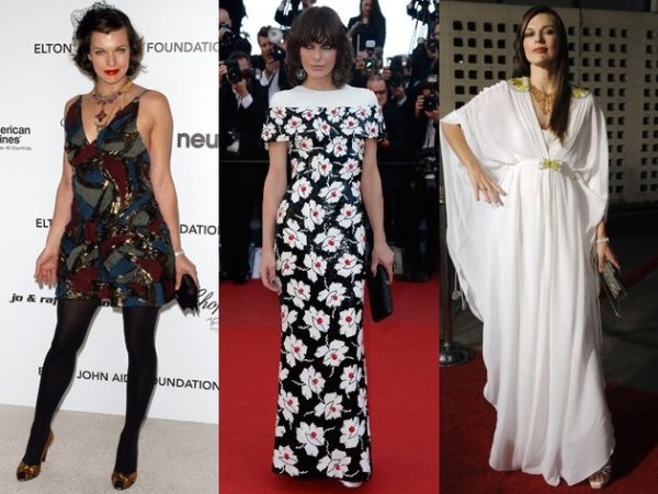 Milla Jovovich là nữ diễn viên cũng thường xuyên xuất hiện trên thảm đỏ với phụ kiện và trang phục cổ điển, nhưng vẫn làm cho cô ấy nổi bật bởi sự kết hợp độc đáo, khéo léo.