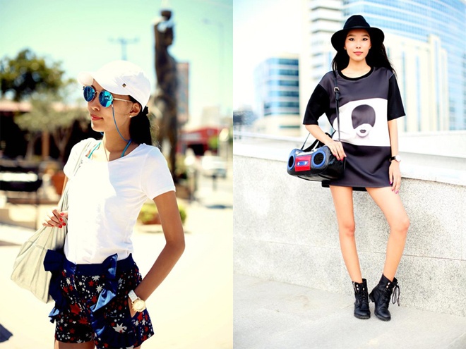 Aibina còn giúp những bạn gái cao gầy yêu vẻ đẹp cá tính có thêm nhiều lựa chọn khi mix, match street style vừa giúp khắc phục tối đa khuyết điểm cơ thể, vừa độc và lạ mắt với họa tiết 3D tươi mới.