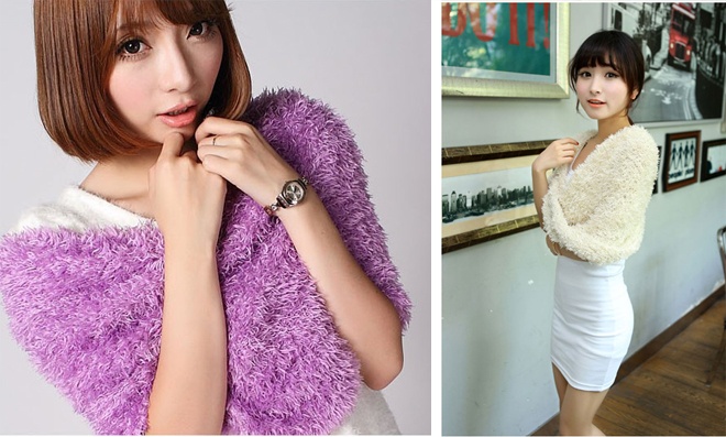 Cho đến vắt 1 vạt khăn ra sau lưng, choàng vạt khăn còn lại qua vai để tạo thành chiếc áo khoác lông cap coat đầy sáng tạo mà không quá tốn nhiều công sức, thời gian.